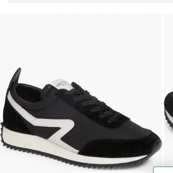 rag and bone  Retrohost pickx Running sneaker in black and white - Picture 2 of 15